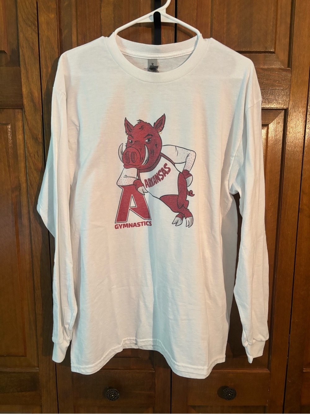 Men's Arkansas Razorbacks Gymnastics Long-sleeve Tee